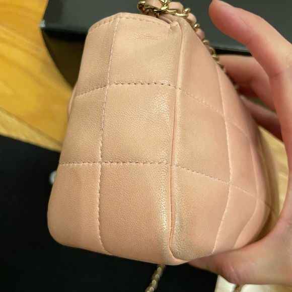 Chanel pink chocolate bar flap bag - Picture 8 of 12